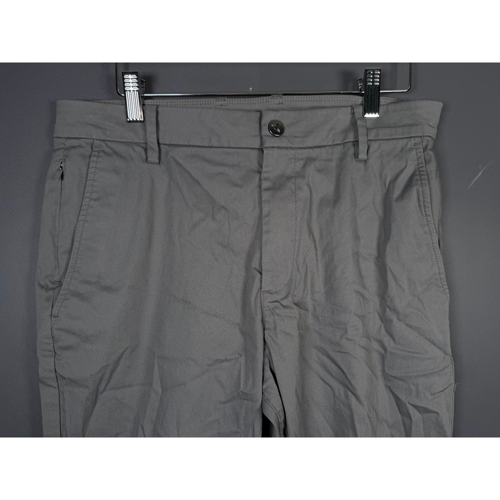Birddogs Boomstick Mens Gray Stretch Chino Pants 32x30 Zipper Pocket